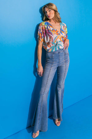 TAKE NOTES WOVEN BODYSUIT.