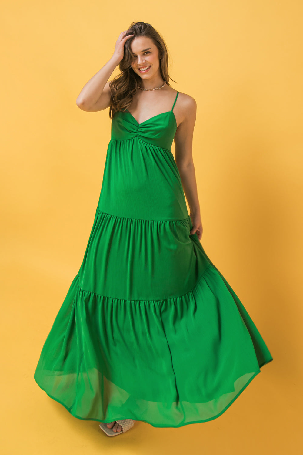 WANT THE BEST WOVEN MAXI DRESS
