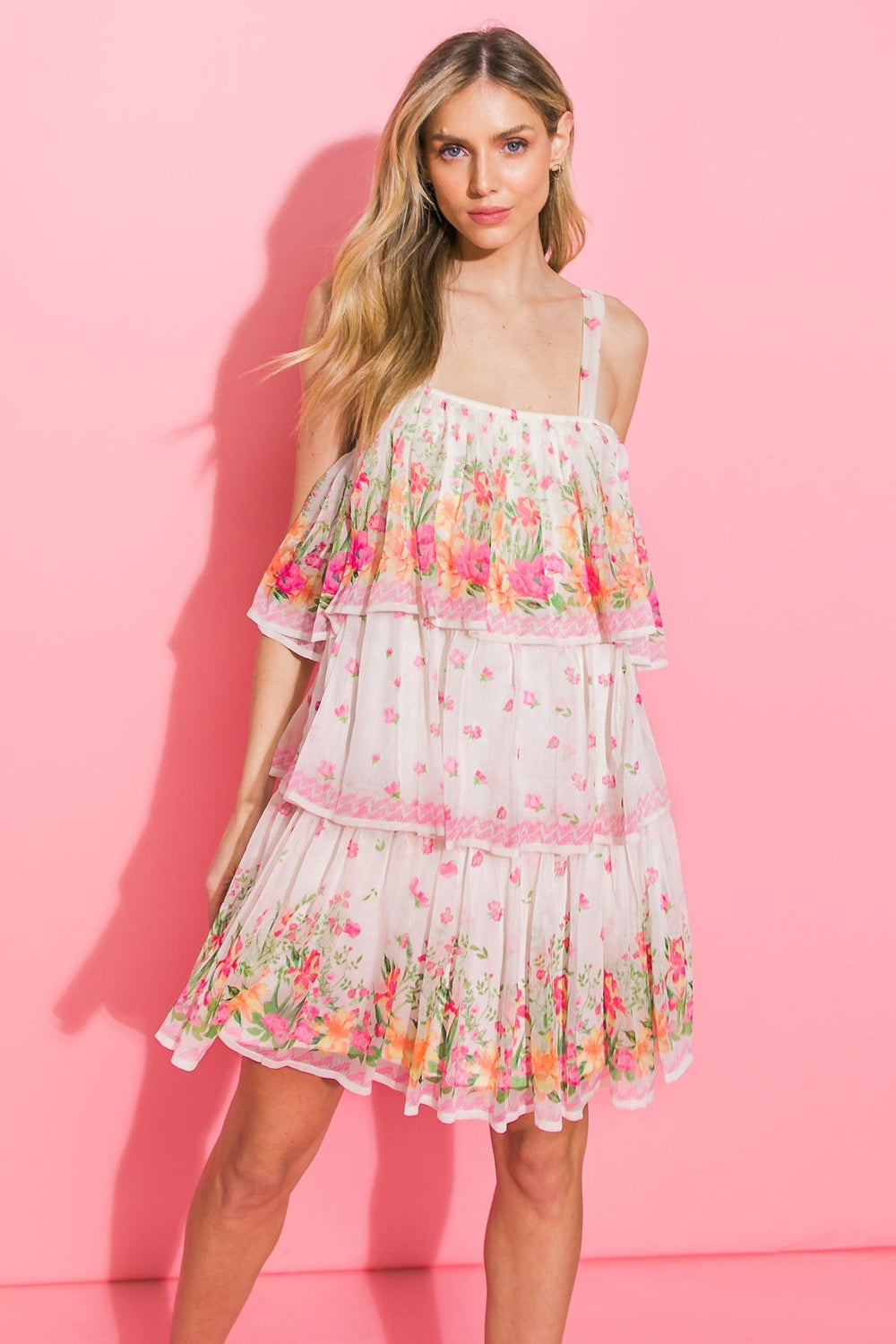 MODA SIMPLY WOVEN MINI DRESS.