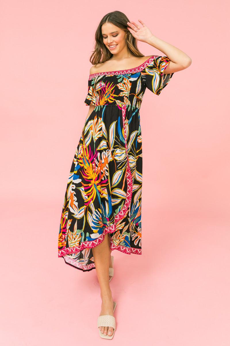 KINDEST INTENTIONS FLORAL WOVEN DRESS - Flying Tomato - DRESSES - Flying Tomato