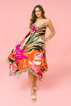 SIMPLE MELODY FLORAL HANKY DRESS.