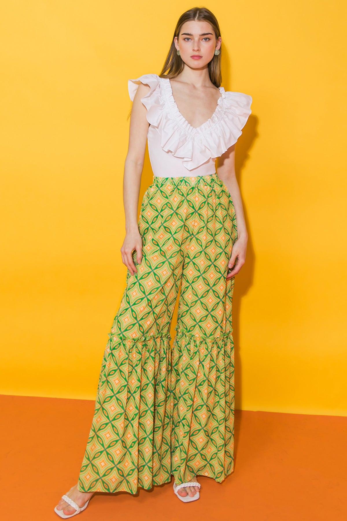 SUGAR BEACH RESORT WOVEN PANTS - Flying Tomato - PANTS - Flying Tomato