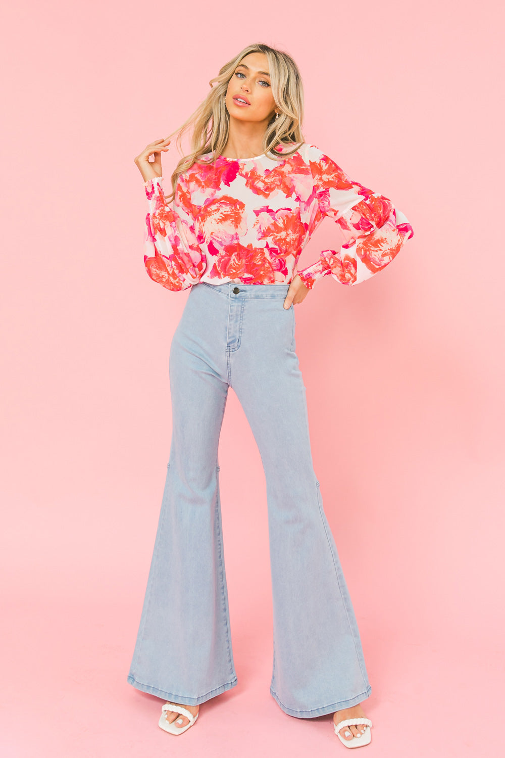 ONLY LOVING YOU FLORAL TOP