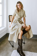 LUCKY ME WOVEN MIDI DRESS - Flying Tomato - DRESSES - Freemarket