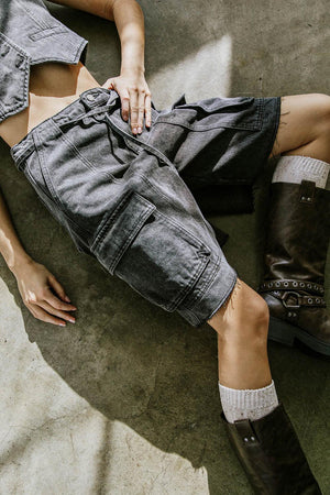 A BETTER DAY DENIM SHORTS.