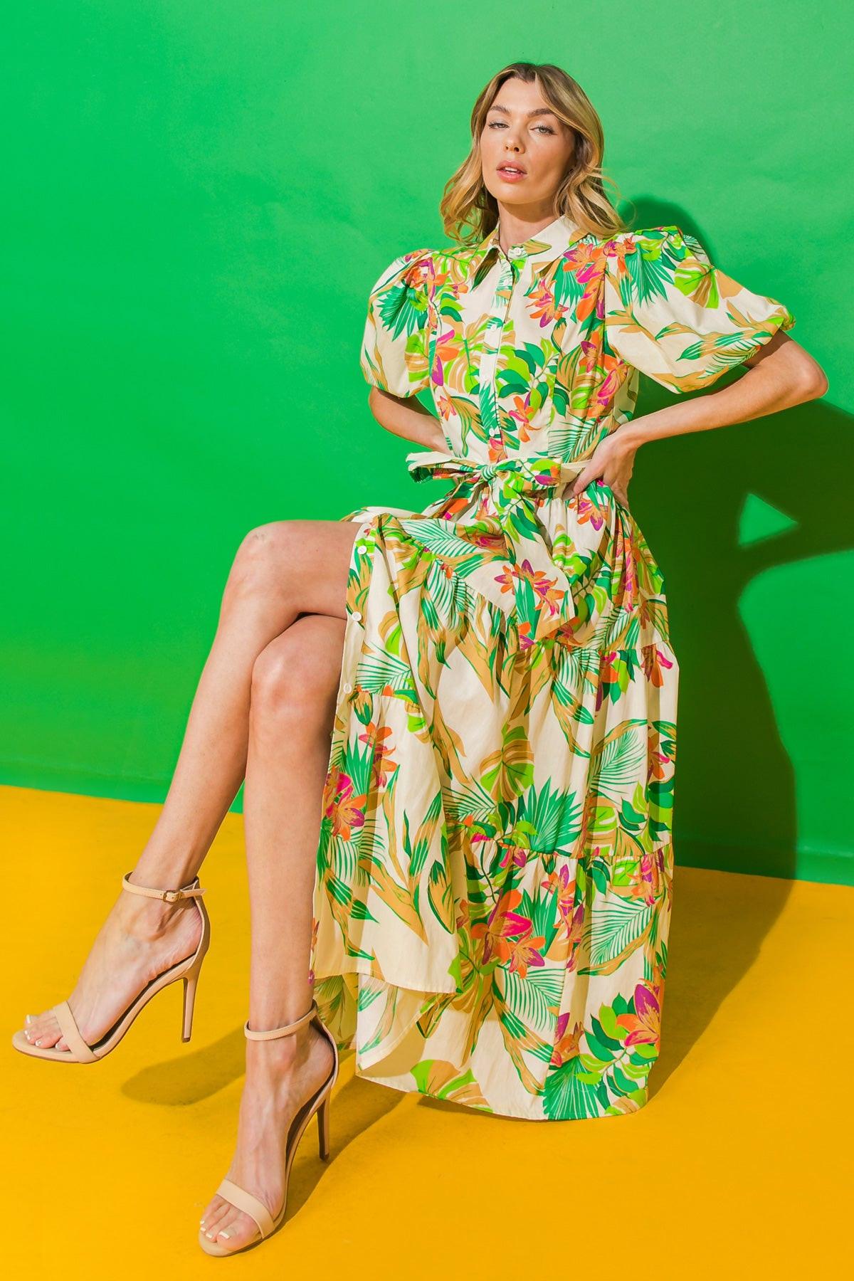 YOU KNOW ME SO WELL POPLIN MIDI SHIRT DRESS.