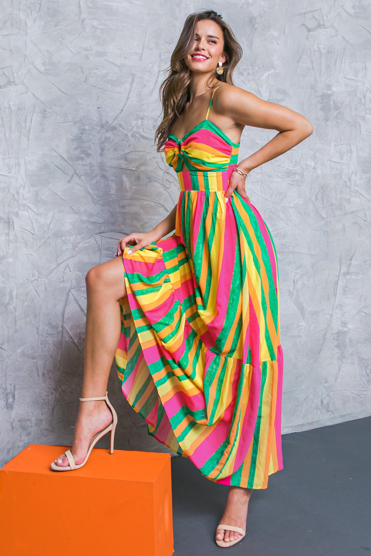 CENTRAL PARK SWEETIE WOVEN MAXI DRESS