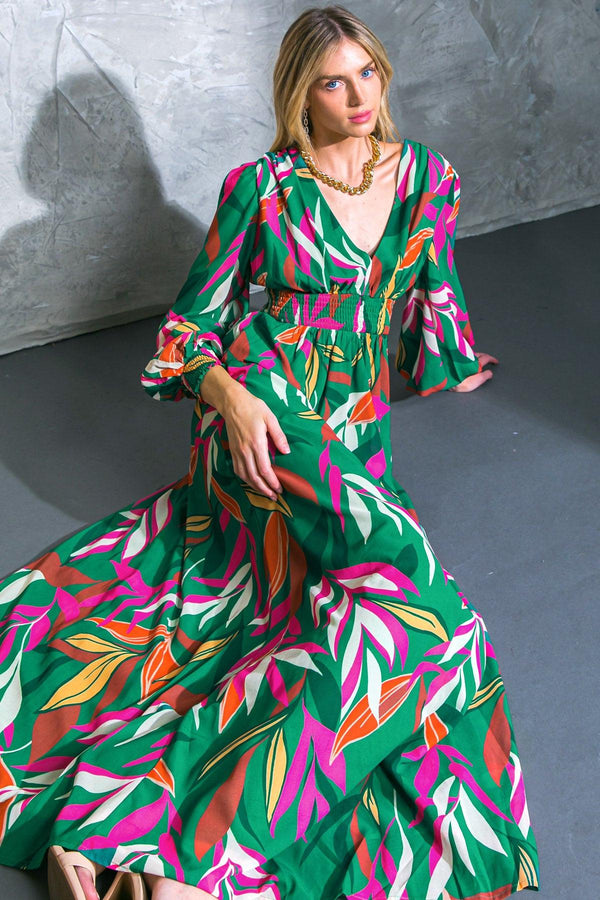 GONE COASTAL WOVEN MAXI DRESS.
