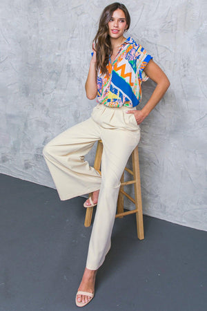 DELICATE FEELINGS WOVEN PANTS.