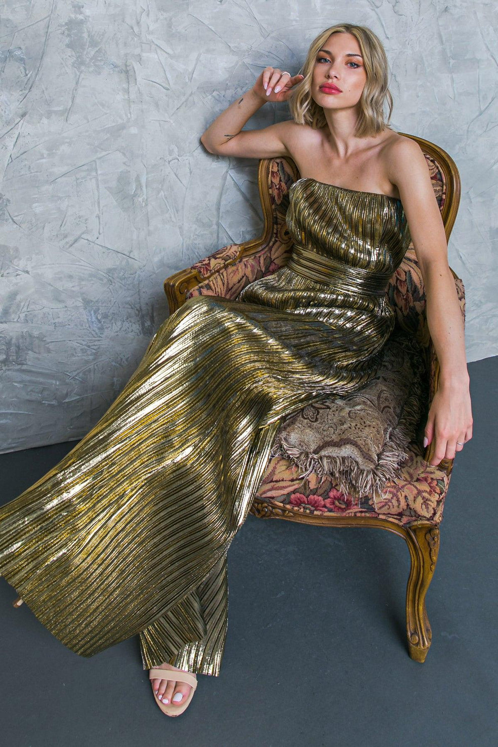 PARTY JUST FOR ME WOVEN JUMPSUIT.