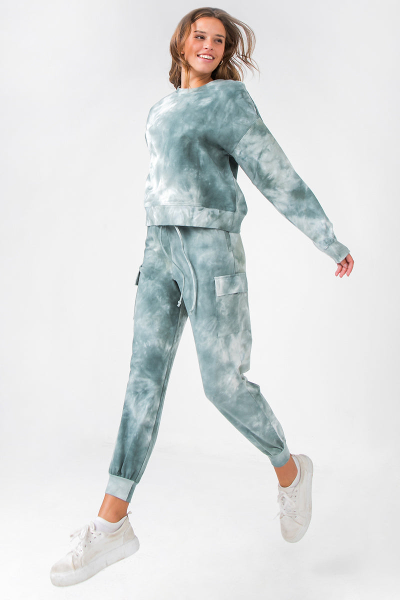 Grey tie dye online sweatsuit