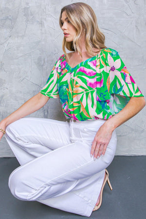 HIGH CLASS WOVEN TOP.