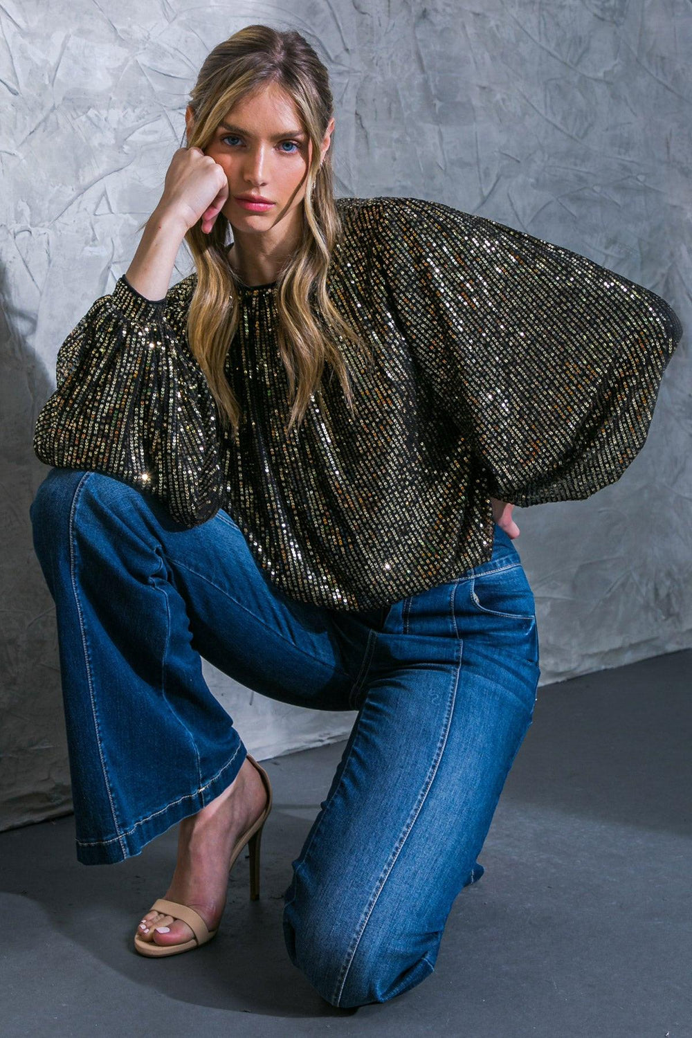 HOPE YOU REMEMBER SEQUIN TOP.