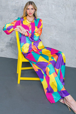 FOLLOW THE FLOW WOVEN TOP.