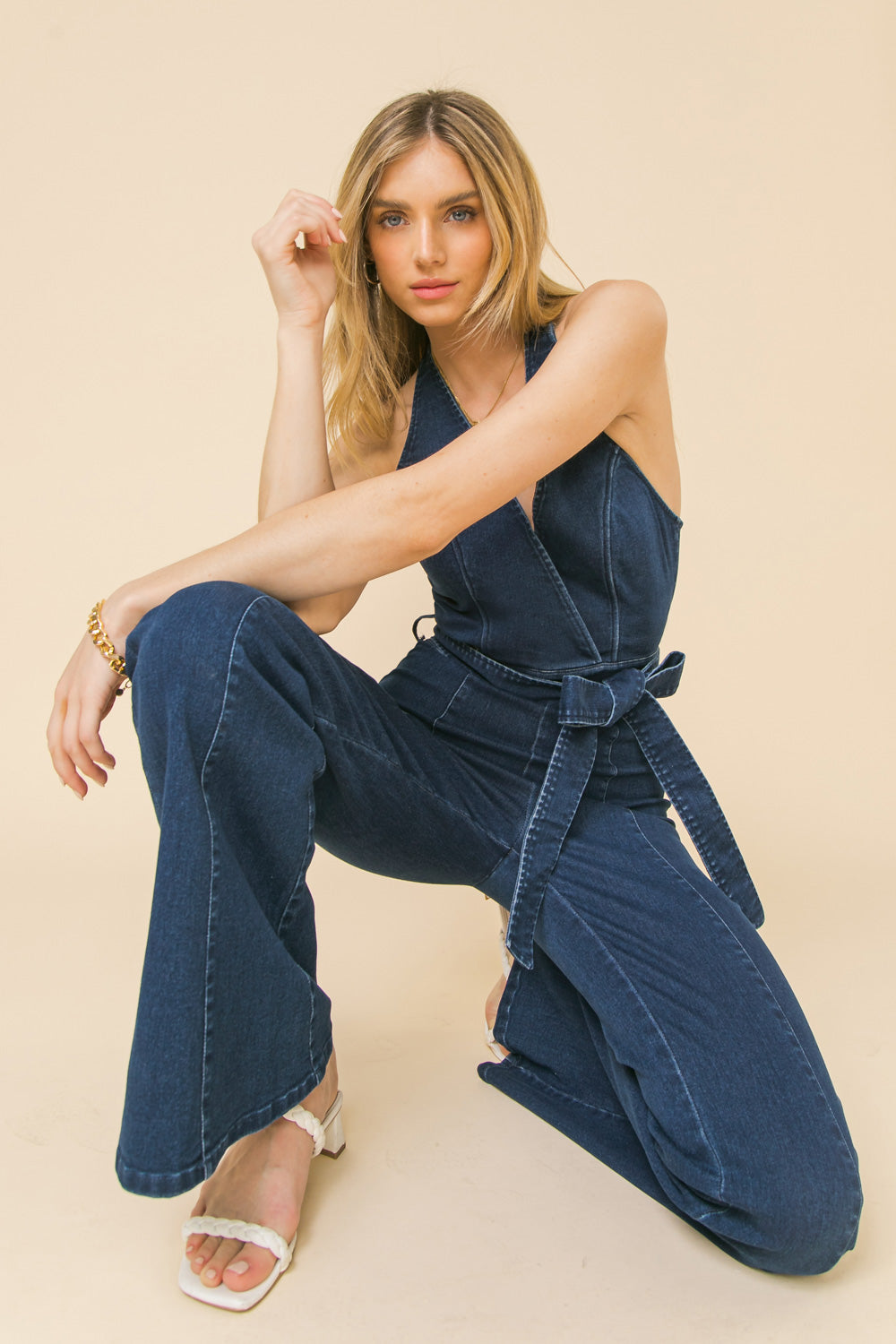LOVED MY YOU DENIM JUMPSUIT