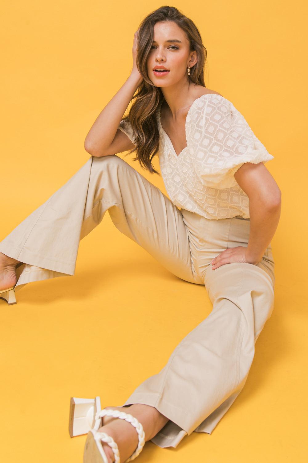 FOREVER YOUR GIRL WOVEN TOP - Flying Tomato - TOPS - Jealous Tomato