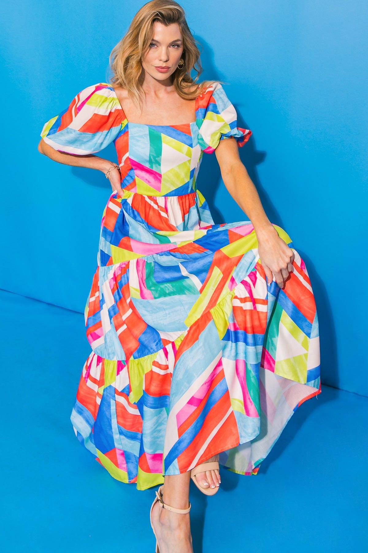 FULL OF GRACE WOVEN MIDI DRESS - Flying Tomato - DRESSES - Flying Tomato