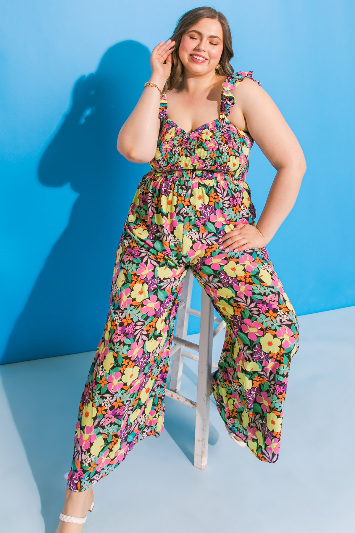 MOLINETTO FLORAL WOVEN JUMPSUIT