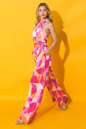 SERENITY SATIN JUMPSUIT.