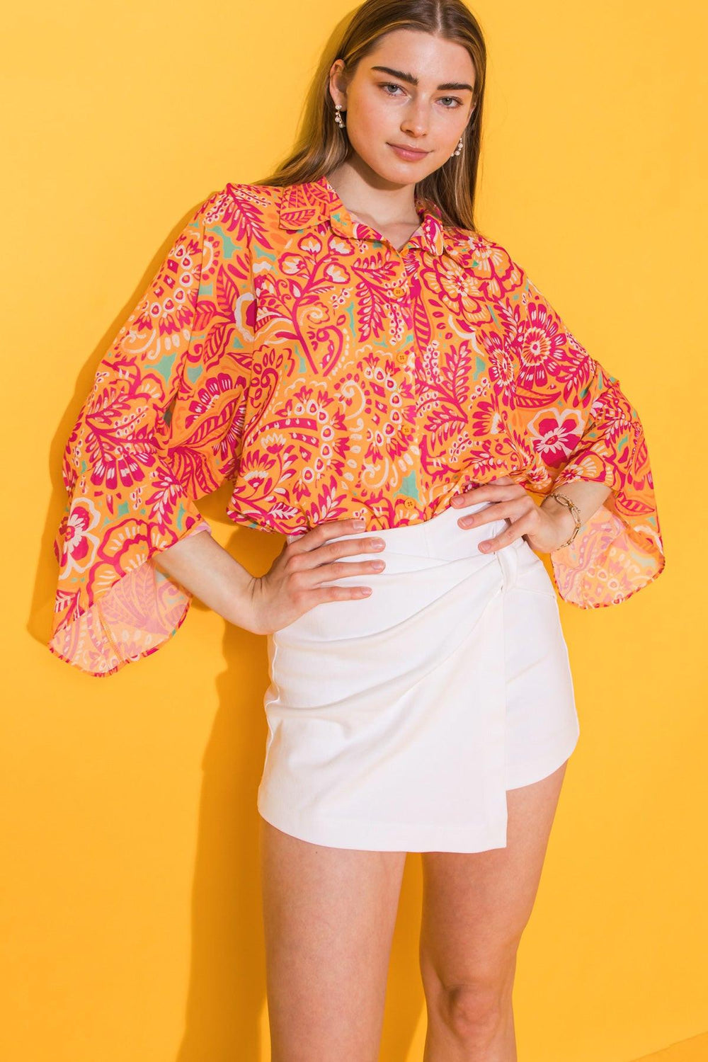 I'LL ALWAYS REMEMBER WOVEN OVERSIZED TOP.