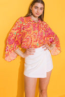 I'LL ALWAYS REMEMBER WOVEN OVERSIZED TOP.