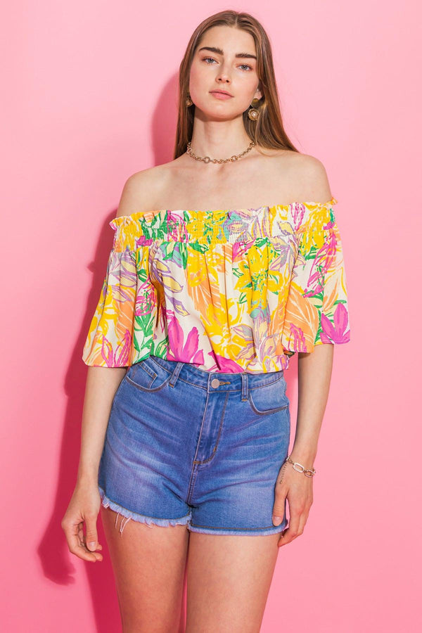 BOCA RATON WOVEN TOP.