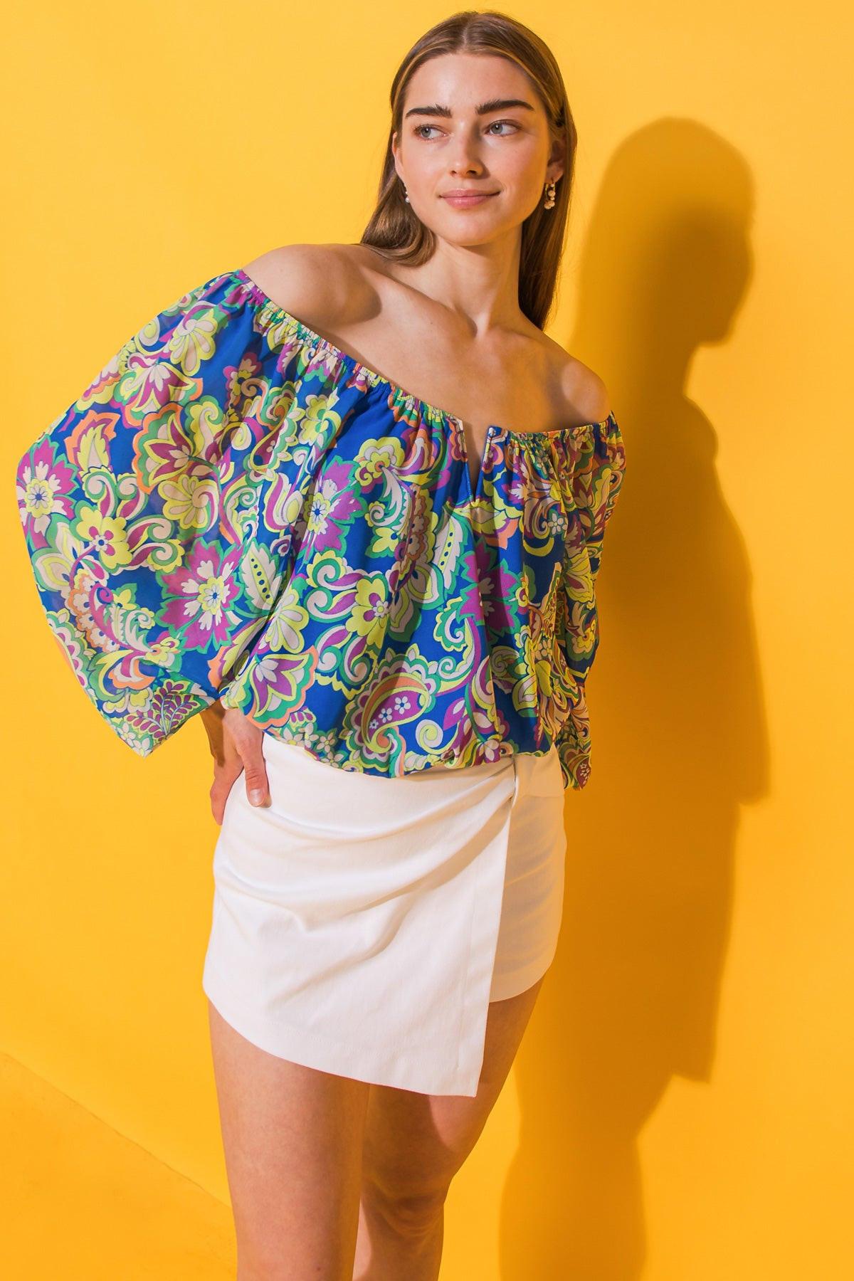 PINE ISLAND WOVEN TOP.