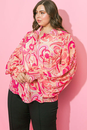 FEELING JOYFUL WOVEN TOP - Flying Tomato - TOPS - Flying Tomato