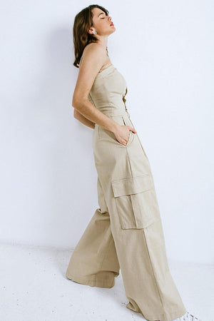 ROYAL AFFAIR WOVEN JUMPSUIT.