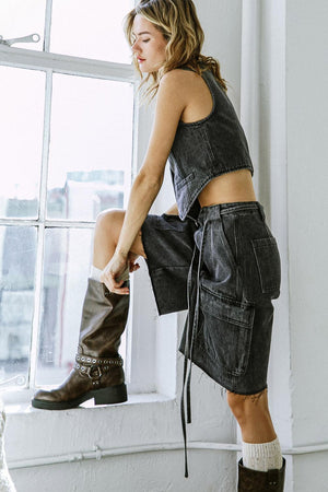 A BETTER DAY DENIM SHORTS.