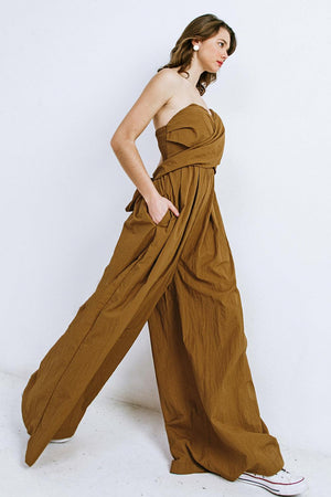 THINK ABOUT ME WOVEN JUMPSUIT.