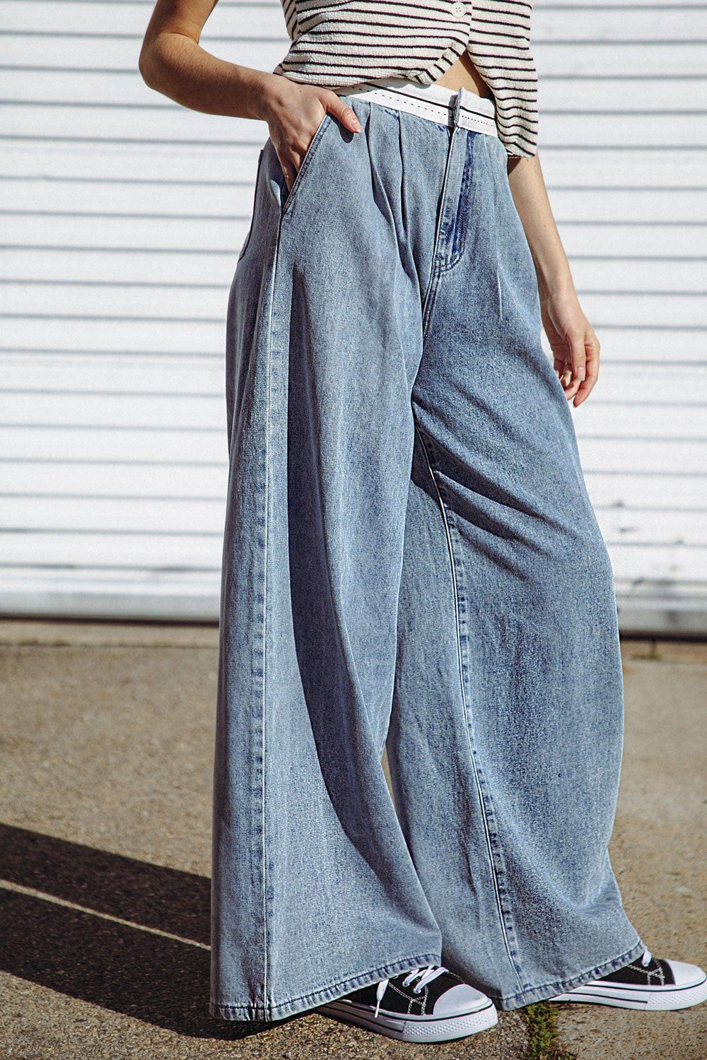 FOREVER WONDERING DENIM PANTS - Flying Tomato - PANTS - Freemarket