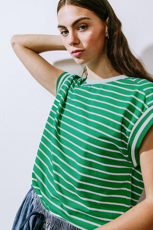 DRIFTWOOD DAYDREAMS KNIT TOP.