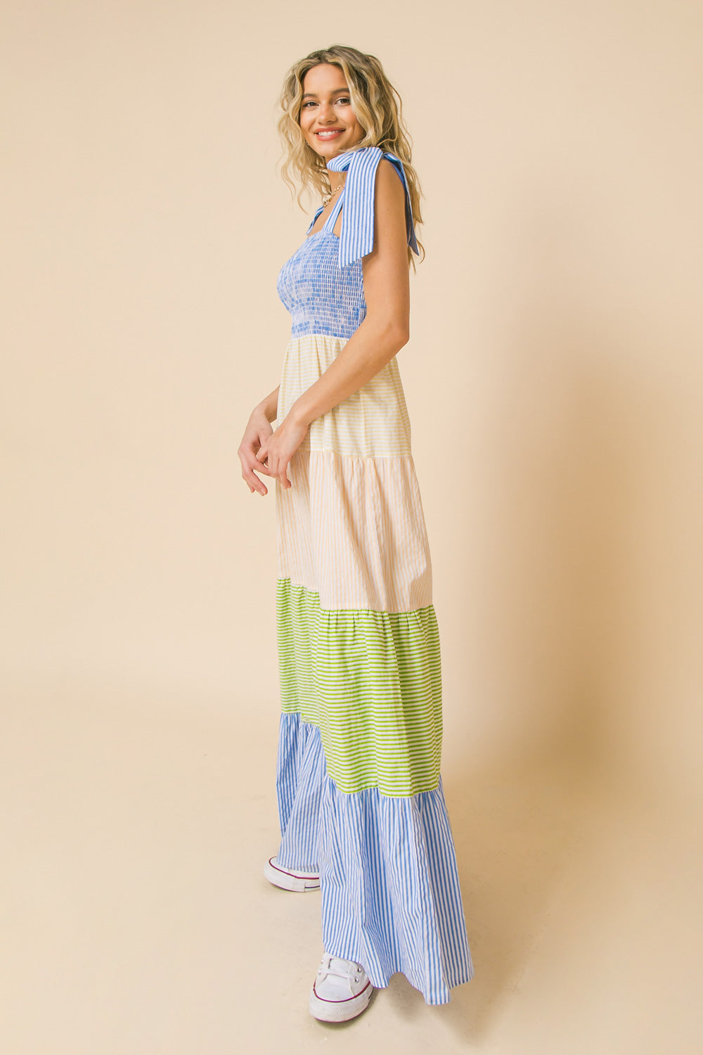 MISS PUNCTUALITY WOVEN MAXI DRESS