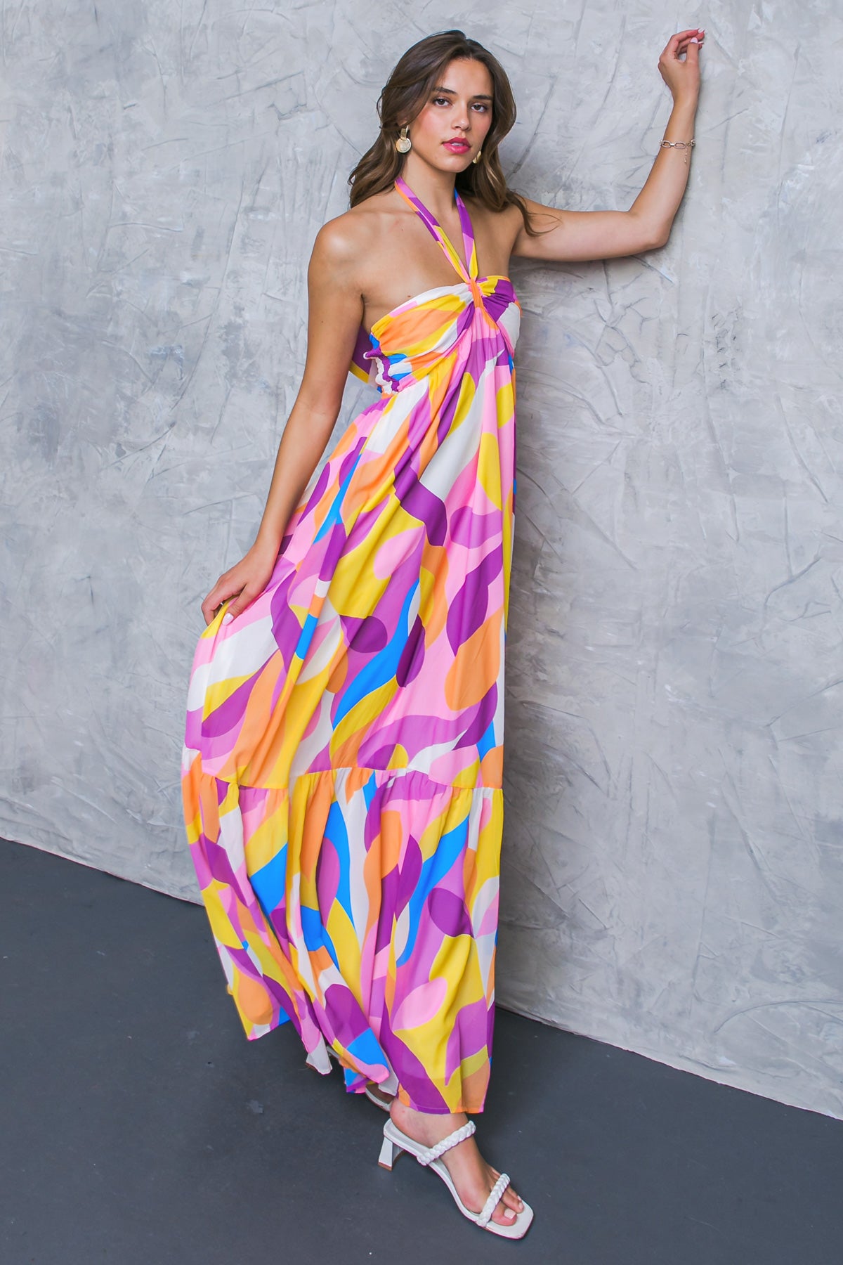 MORNING WISHES WOVEN MAXI DRESS