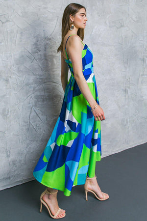 IF YOU DON'T MIND WOVEN MIDI DRESS.