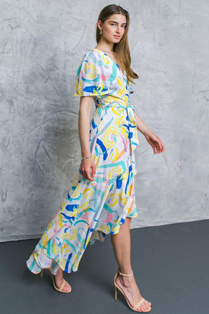 BEST SHOT WOVEN MAXI DRESS.