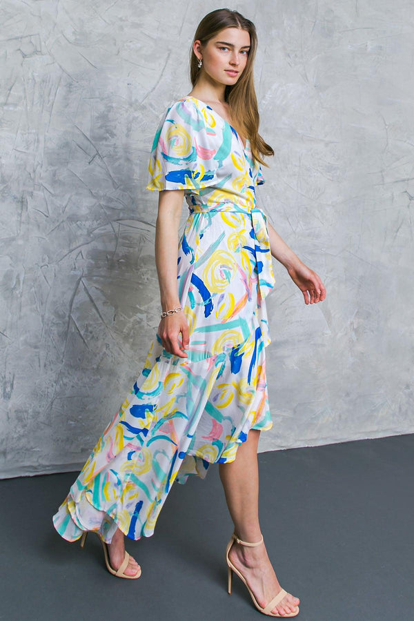 BEST SHOT WOVEN MAXI DRESS.