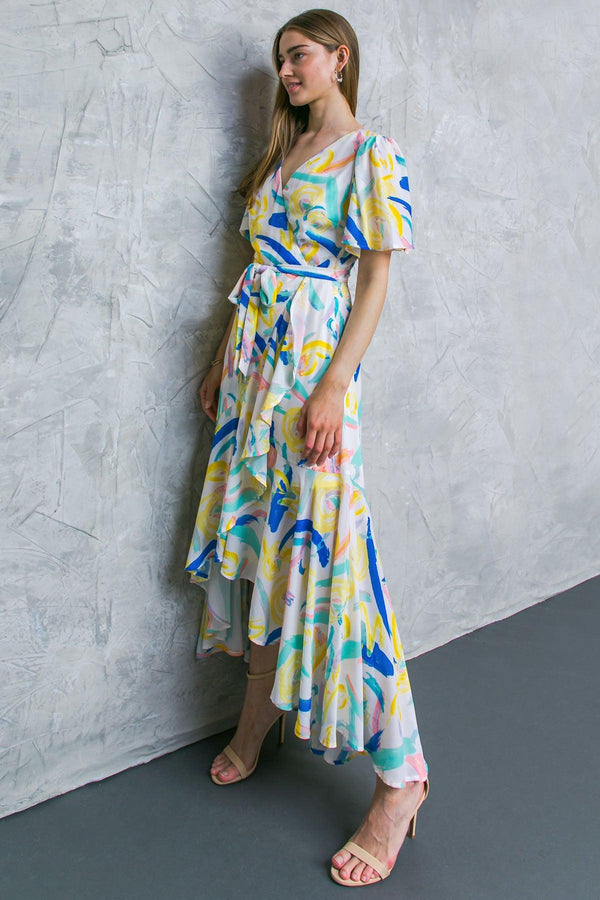 BEST SHOT WOVEN MAXI DRESS.