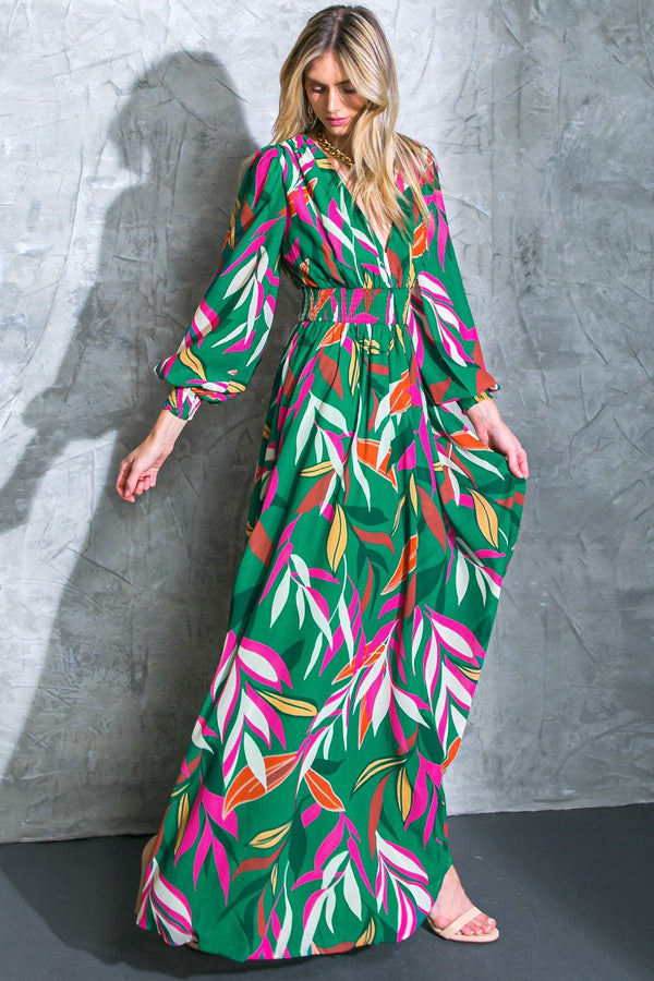 GONE COASTAL WOVEN MAXI DRESS.