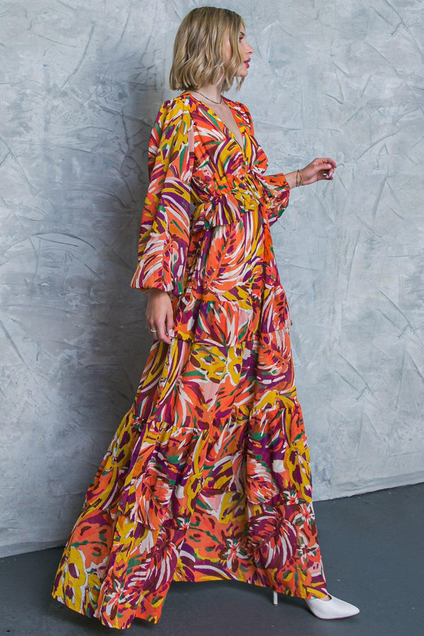 WONDERFUL SOUL WOVEN MAXI DRESS.