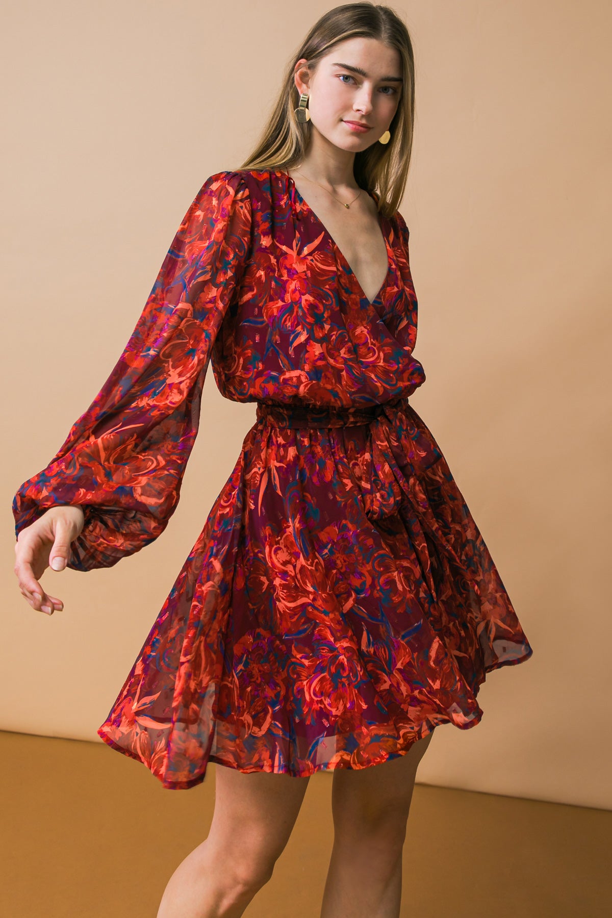 BURNING UP THE DANCE MINI DRESS