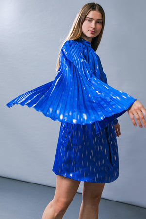 MESMERIZING ELEGANCE WOVEN MINI DRESS.