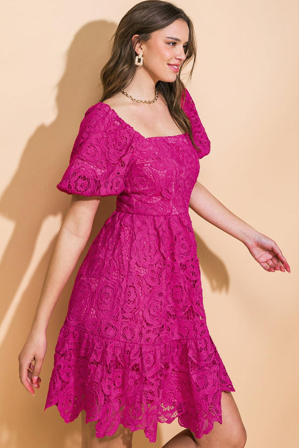 NEVER BE THE SAME WOVEN MINI DRESS.