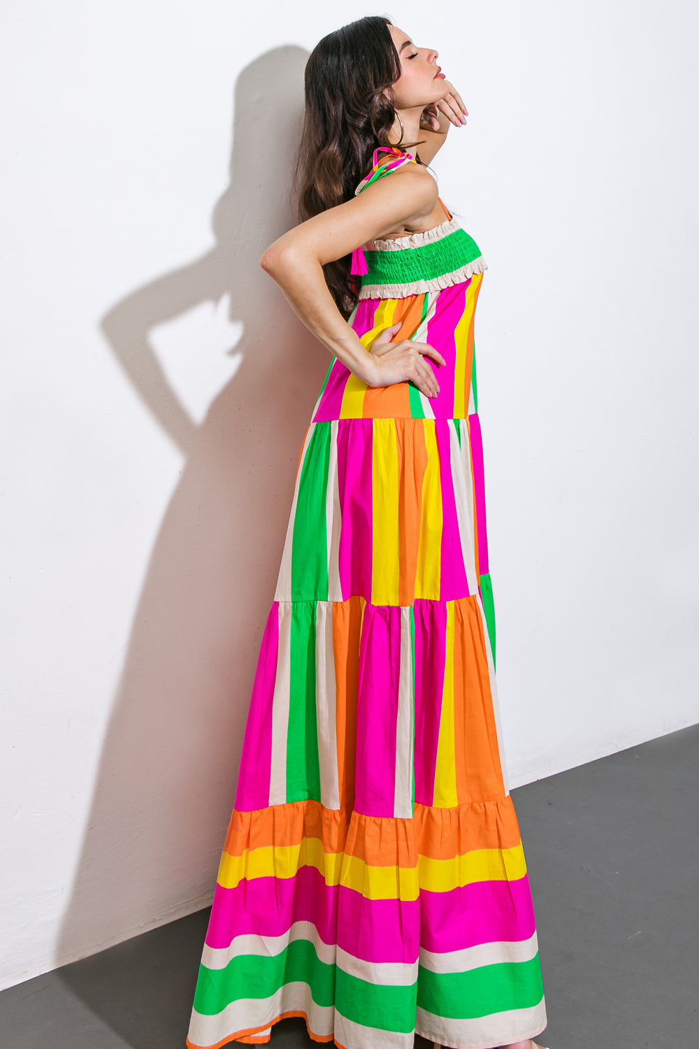 SUN UP IN THE SADDLE WOVEN MAXI DRESS