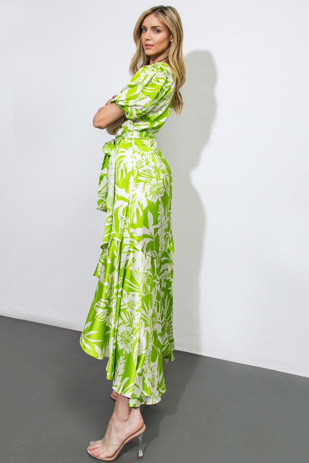 ONLY TONIGHT WOVEN MIDI DRESS.