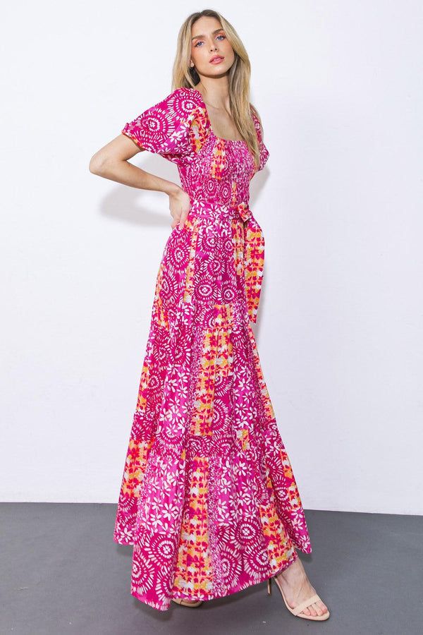 A LEAP OF FAITH WOVEN MAXI DRESS.