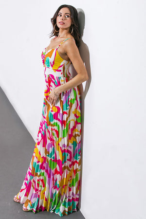 UP TO CHANCE WOVEN MAXI DRESS.