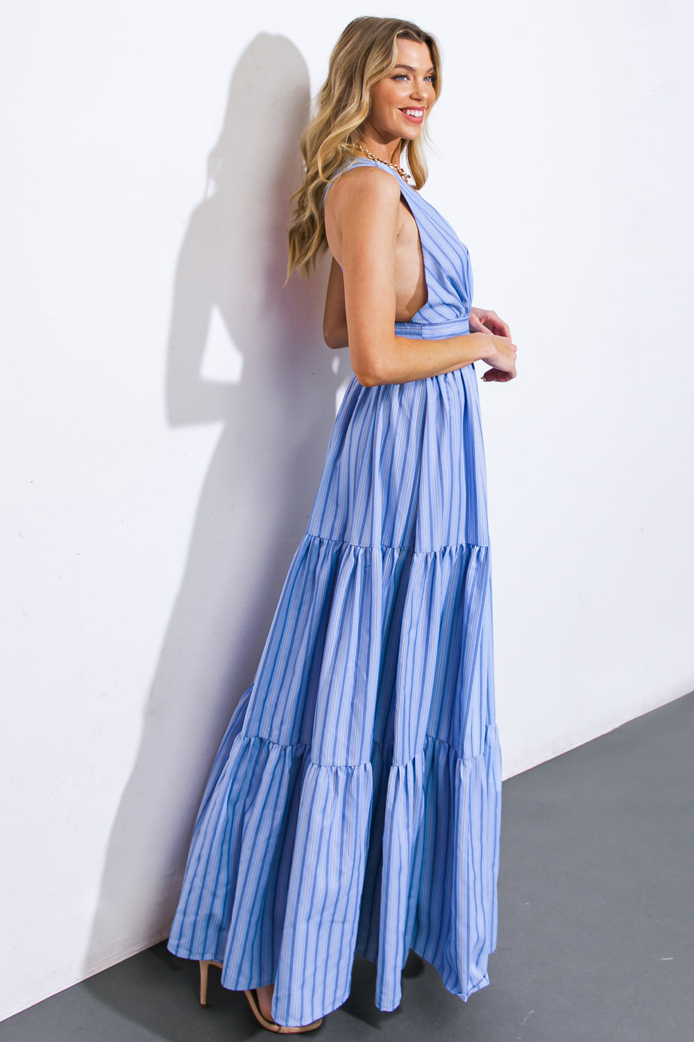 RISE TO THE OCCASION WOVEN MAXI DRESS