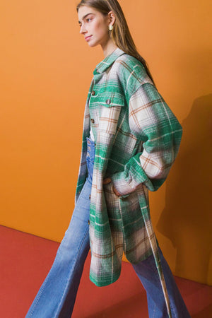SWEET EVENINGS WOVEN MIDI JACKET.